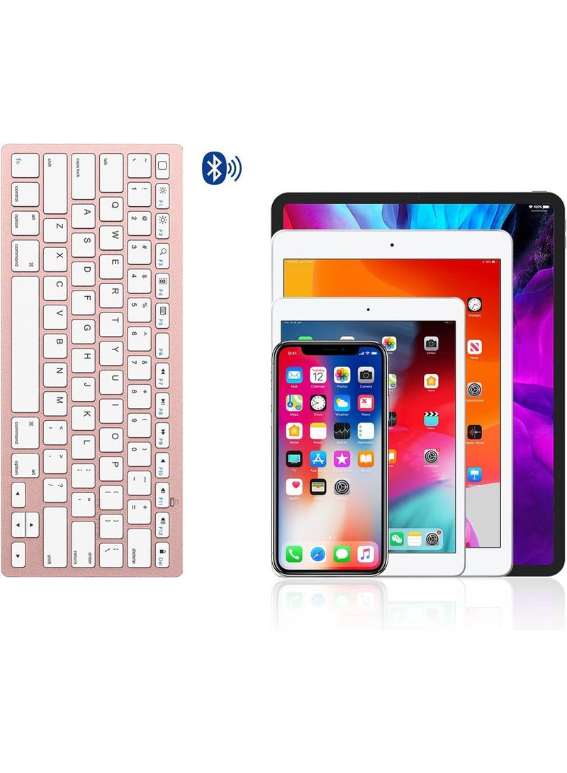 Bluetooth Keyboard for Windows & Android, Compact Wireless Keyboard Compatible With MacBook, iMac, Mac Mini, Laptop and PC, Deep Black (English & Arabic) - Image 2