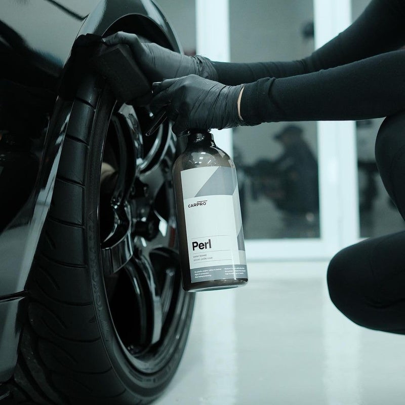 CARPRO PERL Plastic & Rubber Protectant - [Plastic, Engine, Rubber, Leather] - Concentrated Tire Dressing, Water Based UV Protection, Satin Finish - 1 Liter (34oz) - Image 4