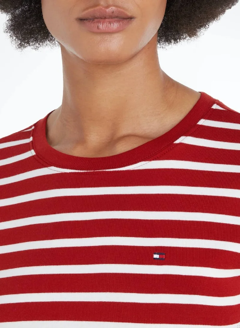 TOMMY HILFIGER Flag Embroidery Slim Fit T-Shirted