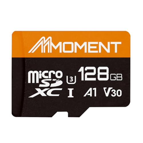 MMOMENT 128GB Micro SDXC Card, A1, UHS-I, U3, V30, Class10 Compatible, Read Speed Up to 95 MB/s,Write Speed Up to 60 MB/s, SD Adapter Included