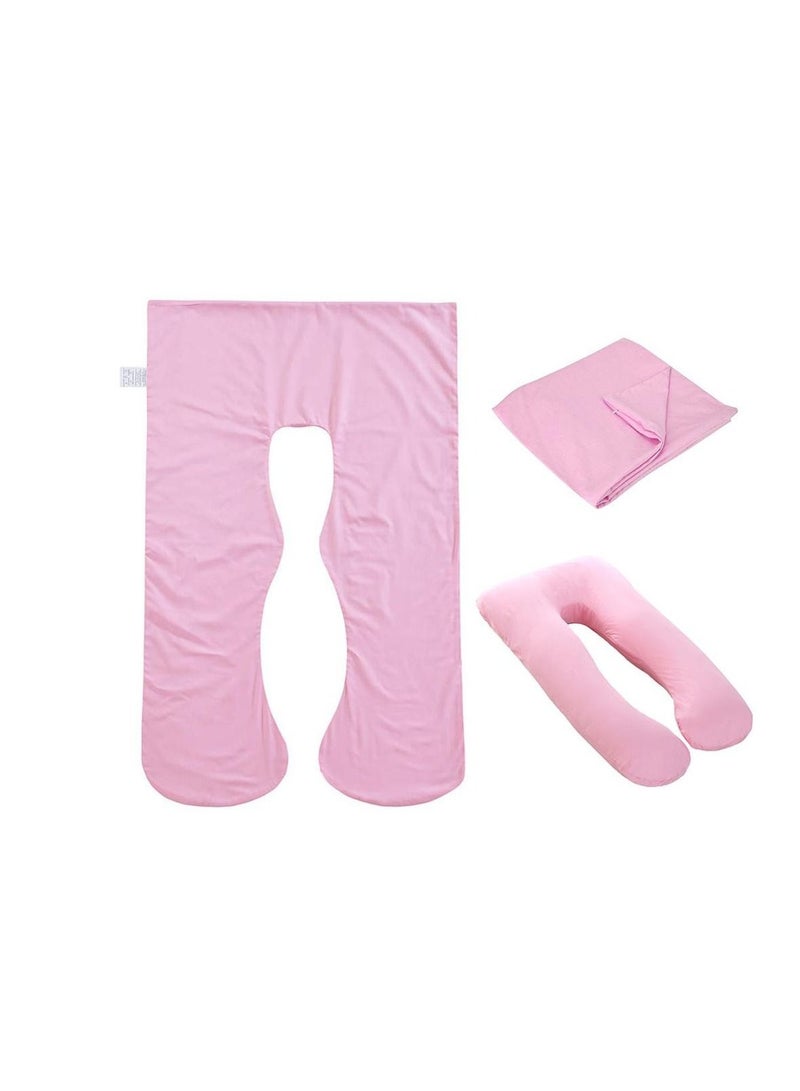 كيس وسادة للحوامل على شكل حرف U غطاء وسادة حماية جانبي متعدد الوظائف للنساء الحوامل - Image 2