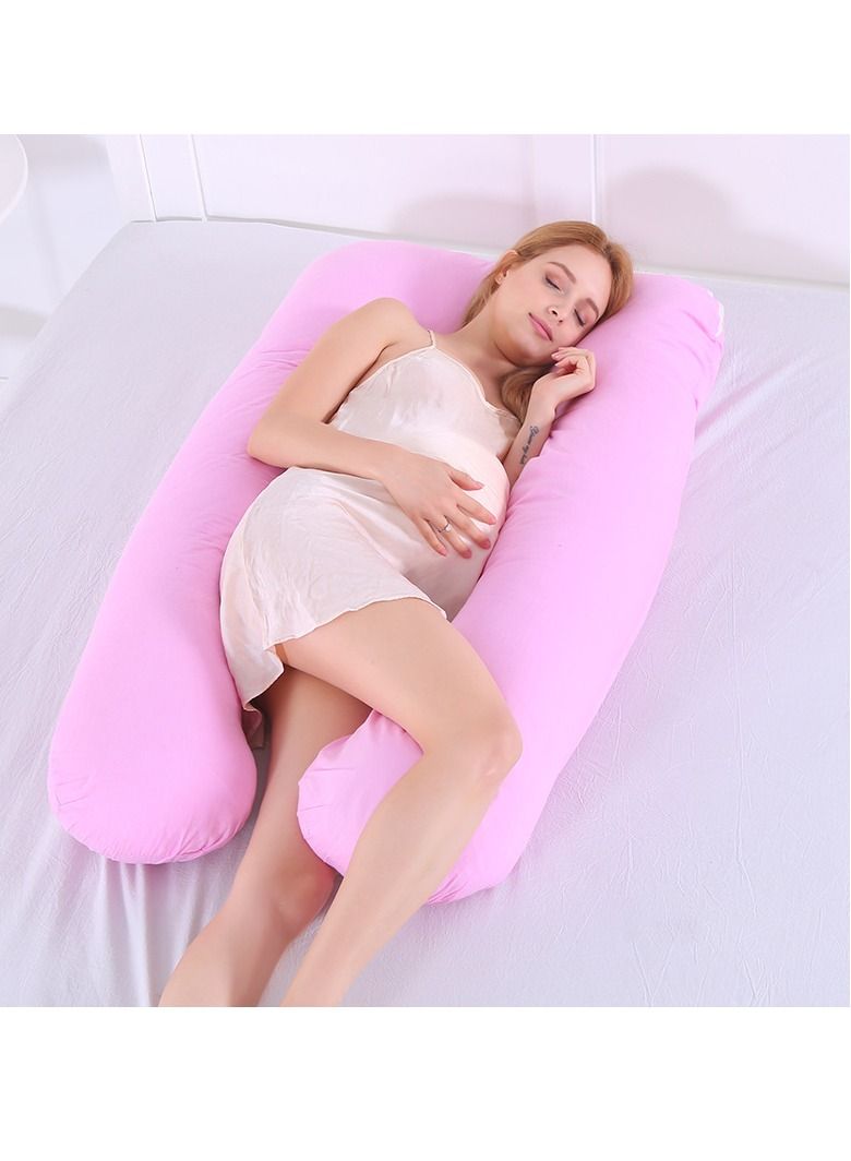 كيس وسادة للحوامل على شكل حرف U غطاء وسادة حماية جانبي متعدد الوظائف للنساء الحوامل - Image 1