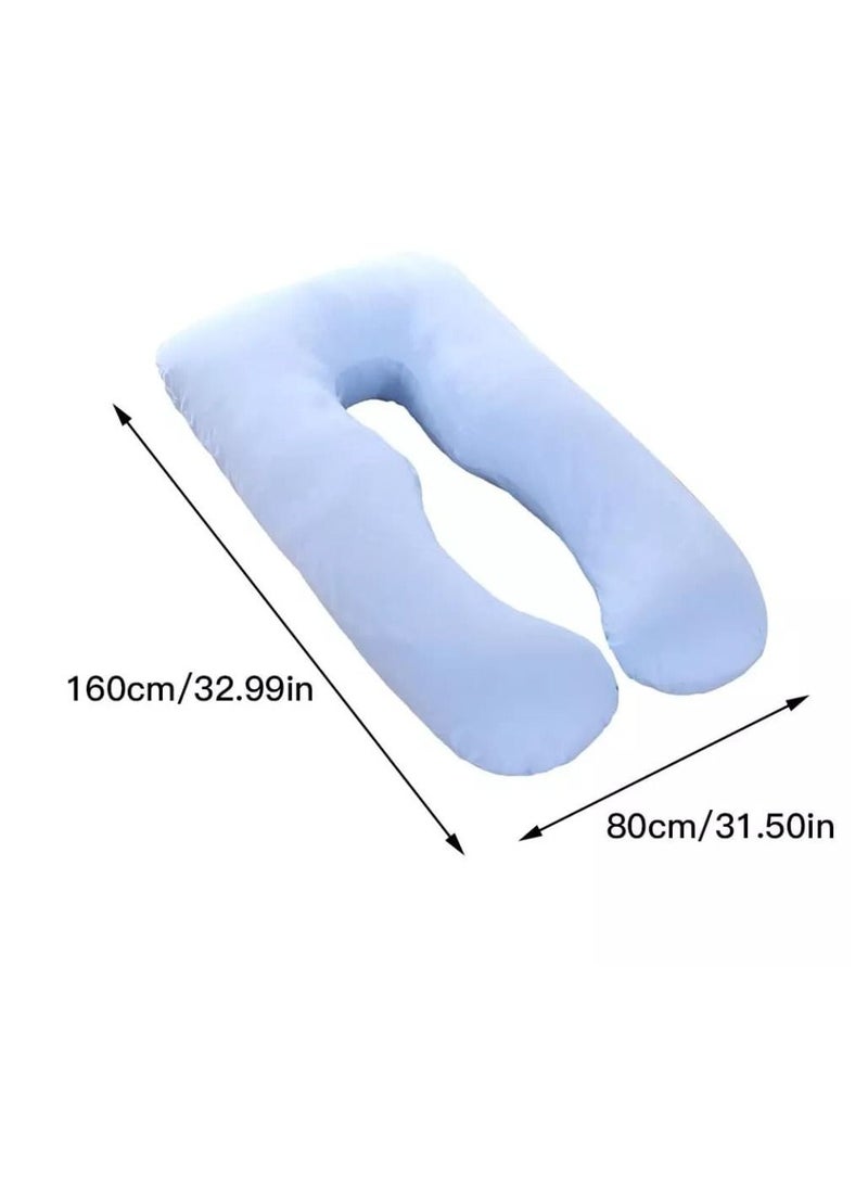 كيس وسادة للحوامل على شكل حرف U غطاء وسادة حماية جانبي متعدد الوظائف للنساء الحوامل - Image 3