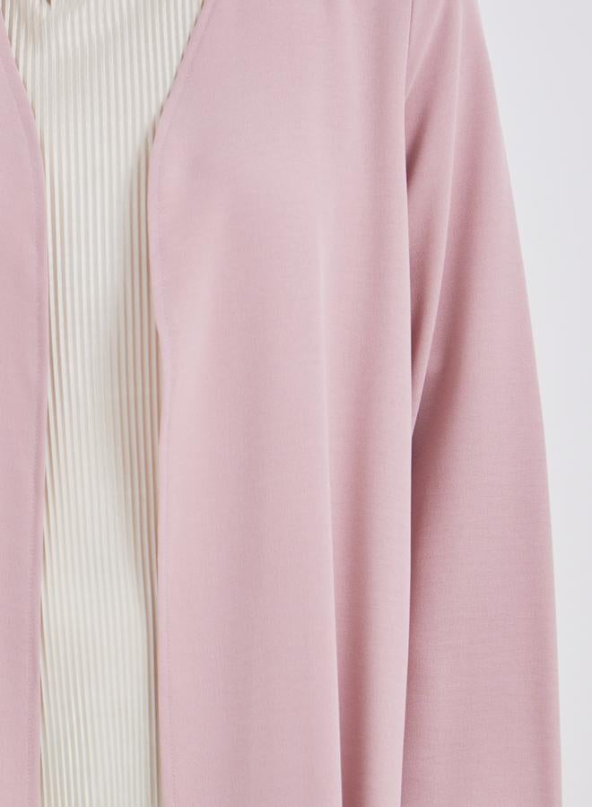 Styli Front Open Crepe Abaya - Image 3