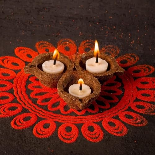 R H LIFESTYLE DIY Multipurpose Transparent Silicone Ghee Diya Candle Mold (Diya Candle Mold, 22 X 12 cm) SM3597 - Image 4