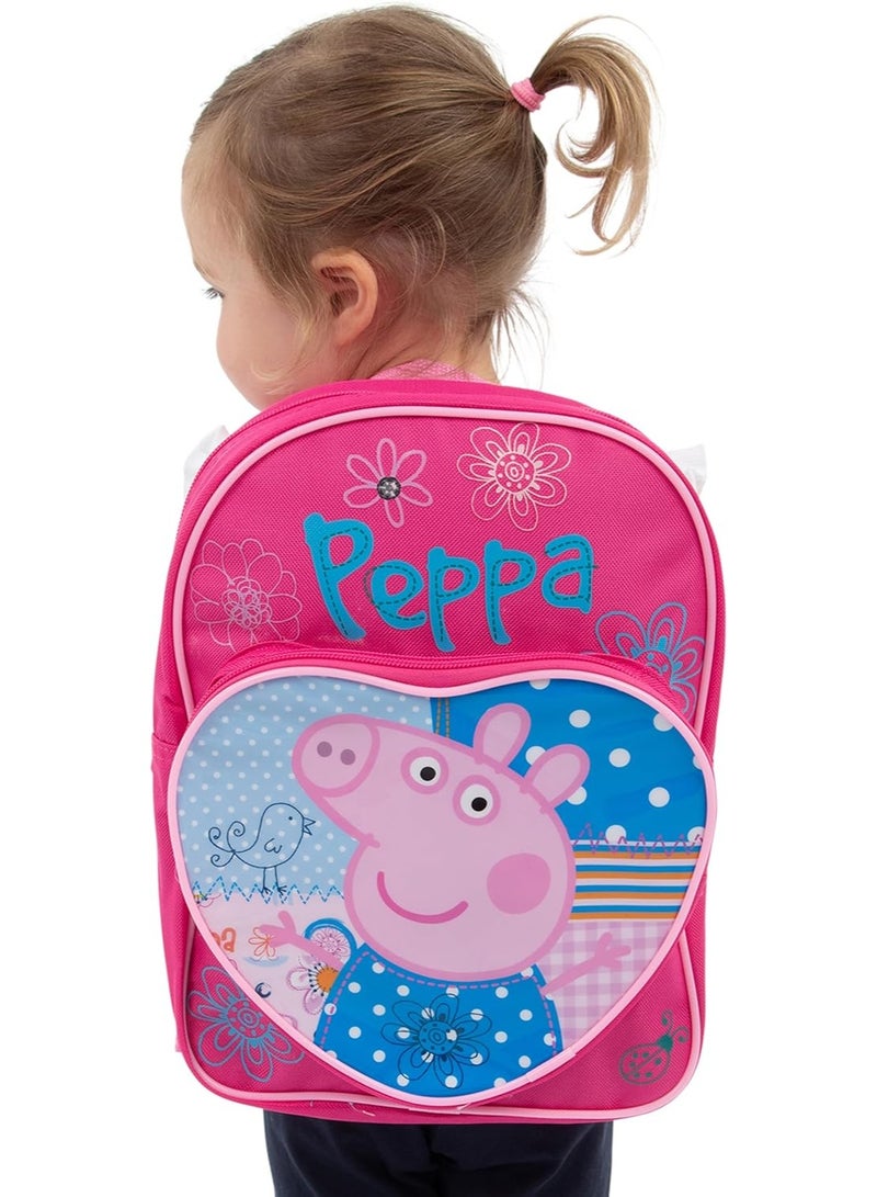Peppa Pig حقيبة بيبا بيغ | حقائب مدرسية للبنات | حقيبة كتب لطيفة للأطفال | وردي - Image 3