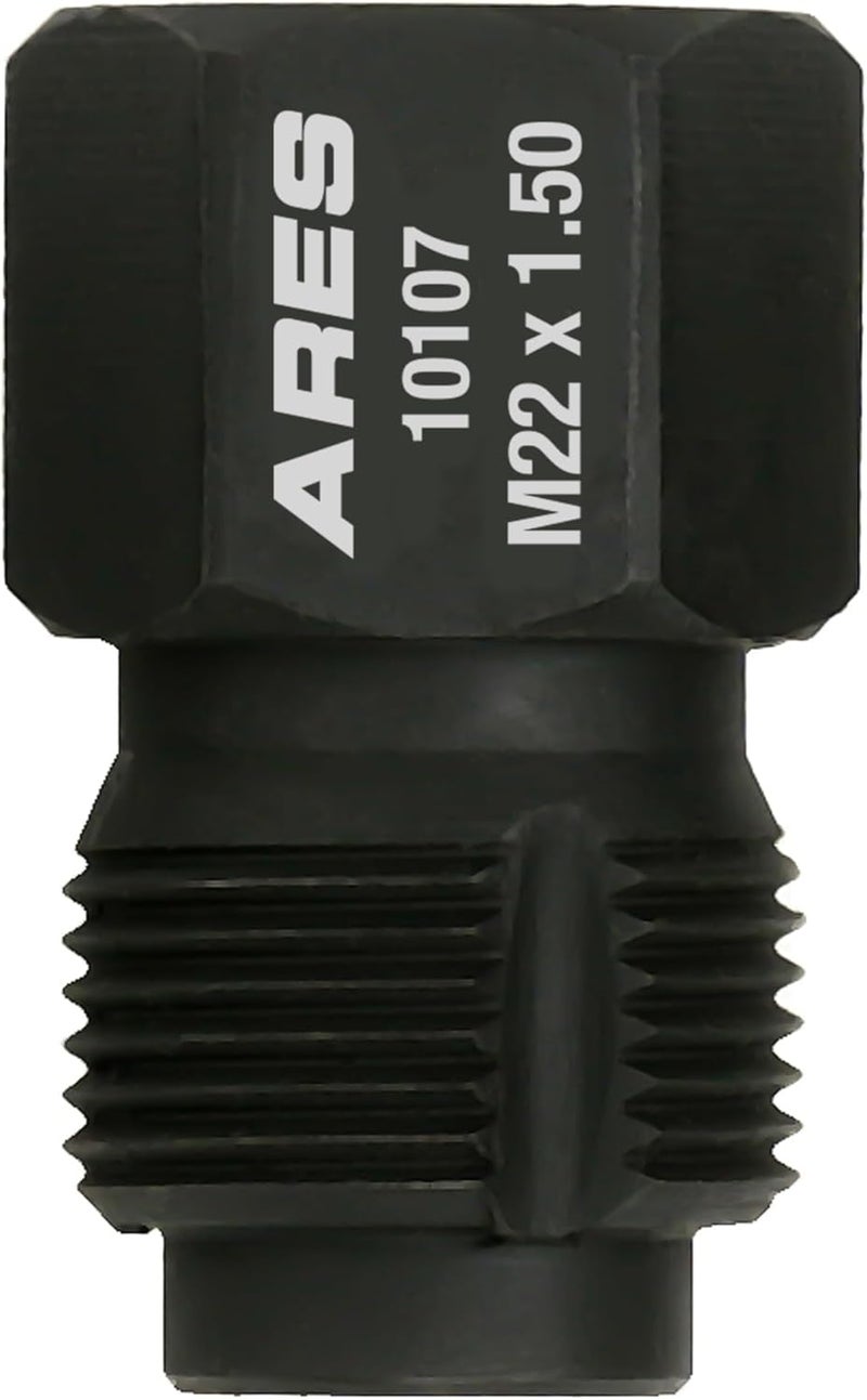 ARES 10107 – Soot Sensor Thread Chaser M22 x 1.5 – Premium Heat Treated Carbon Steel Thread Chaser Tool – 7/8-Inch Hex Head with 3/8-Inch Square Drive Design for Superior Versatility - Image 2