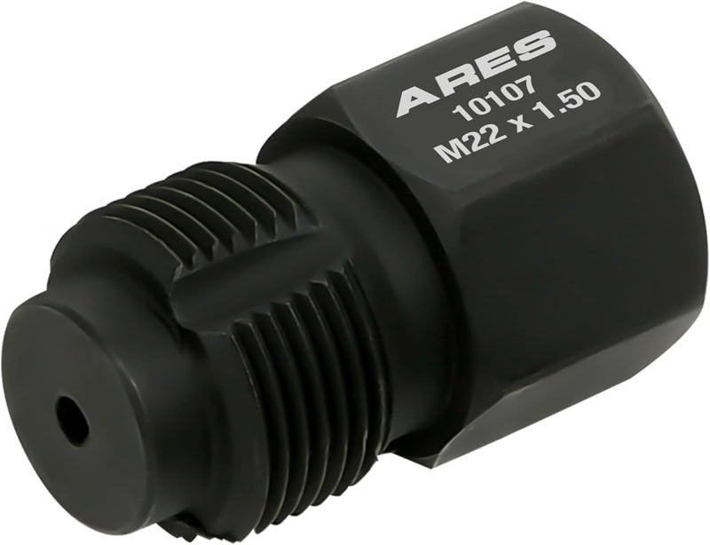 ARES 10107 – Soot Sensor Thread Chaser M22 x 1.5 – Premium Heat Treated Carbon Steel Thread Chaser Tool – 7/8-Inch Hex Head with 3/8-Inch Square Drive Design for Superior Versatility - Image 1