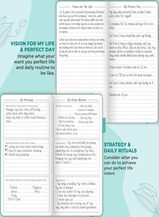 GoGirl Planner and Organizer for Women - Pocket Weekly Planner, Goals Journal & Agenda for Time Management & Productivity. Undated (Turquoise) - Image 5