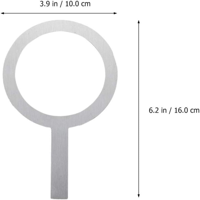 comfrt 2pcs Creme Brulee Cup Scald Proof Baking Milk Rings Milk Cup Rim Washer Gaskets Stainless Steel Silver - Image 3