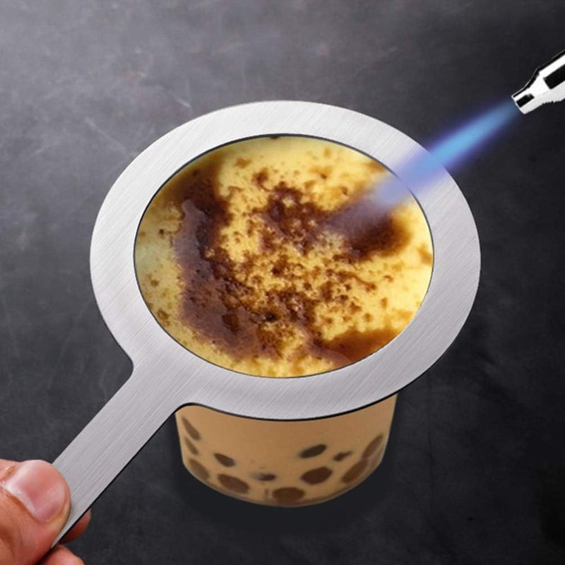 comfrt 2pcs Creme Brulee Cup Scald Proof Baking Milk Rings Milk Cup Rim Washer Gaskets Stainless Steel Silver - Image 5