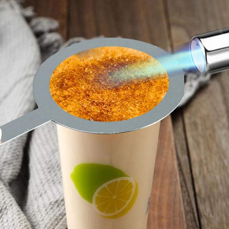 comfrt 2pcs Creme Brulee Cup Scald Proof Baking Milk Rings Milk Cup Rim Washer Gaskets Stainless Steel Silver - Image 4