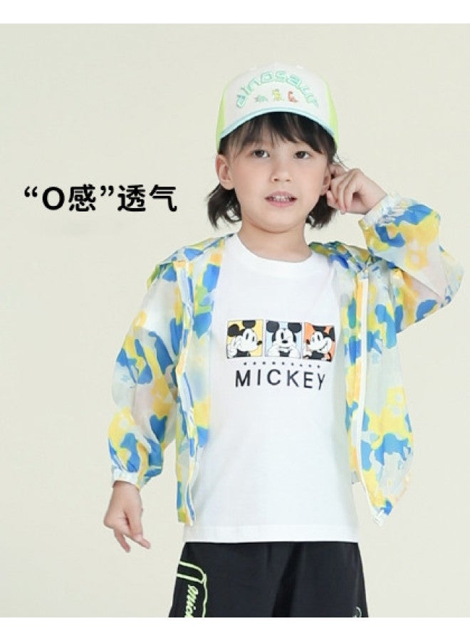 Bornbay جاكيت واقي من الرياح خفيف الوزن - جاكيت بغطاء رأس بتدرج الألوان للأولاد والبنات، ملابس صيفية عادية - Image 1