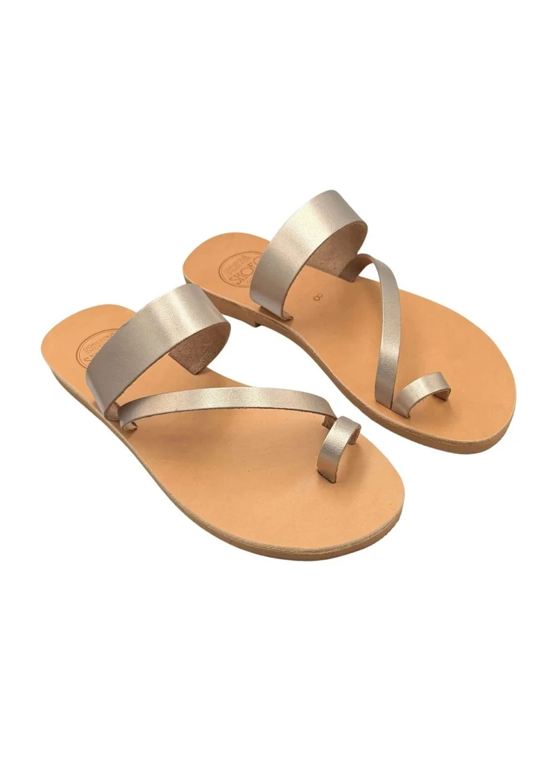 SHOEQ Bronze Athena Slide for Women | Best Price UAE