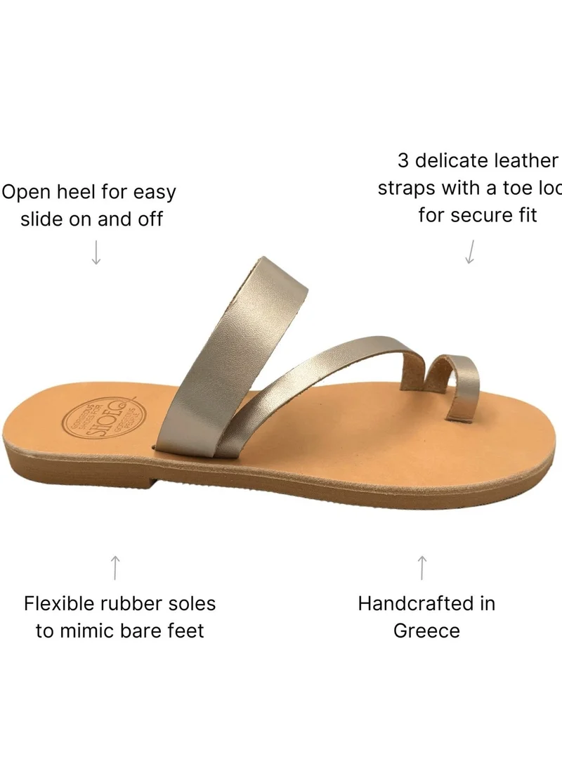SHOEQ Bronze Athena Slide for Women | Best Price UAE
