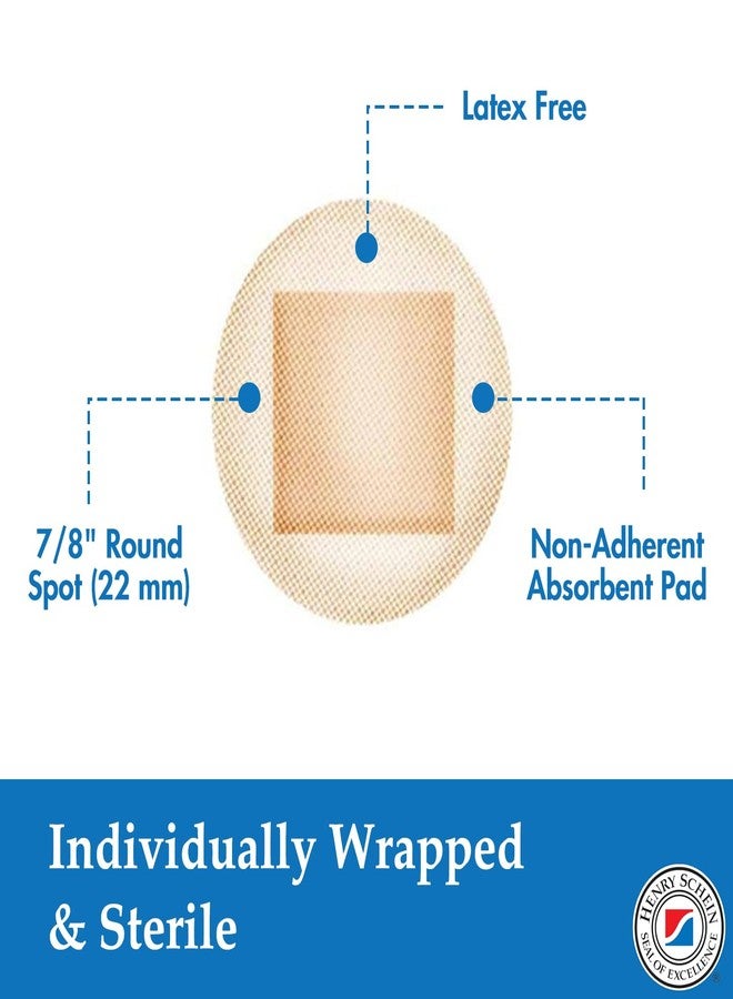 Henry Schein Adhesive Sheer Spot Bandage 7/8" | Durable, Breathable, and Flexible Bandages Designed for Minor Wounds, Providing Comfort and Secure Adhesion for Effective Healing - 100 per Box - Image 2