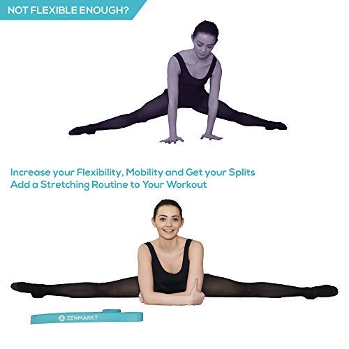 Zenmarkt Stretch Bands for Flexibility and Strength - Ballet Stretch Bands Ideal to Have as Dance Equipment in Every Competition - Suitable for Gymnastics, Cheerleading, and Pilates Training(Teal) - Image 3