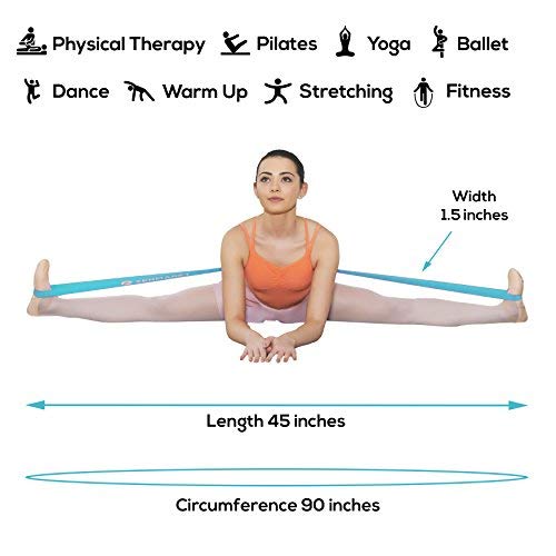 Zenmarkt Stretch Bands for Flexibility and Strength - Ballet Stretch Bands Ideal to Have as Dance Equipment in Every Competition - Suitable for Gymnastics, Cheerleading, and Pilates Training(Teal) - Image 4