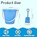 Holady 12 Pack 5 Inch Sand Beach Buckets Pail with Beach ShovelsSand Bucket Water Bucket for Beach Fun Great Summer Party Accessory - Image 4