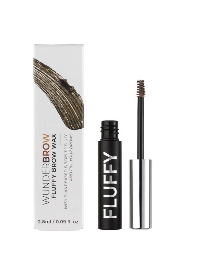 Wunderbrow Fluffy Brow Wax, Vegan and Cruelty-Free Eyebrow Wax With a Waterproof Long Lasting Hold, Enriched with Jojoba and Argan Oil (Black/Brown) - Image 1
