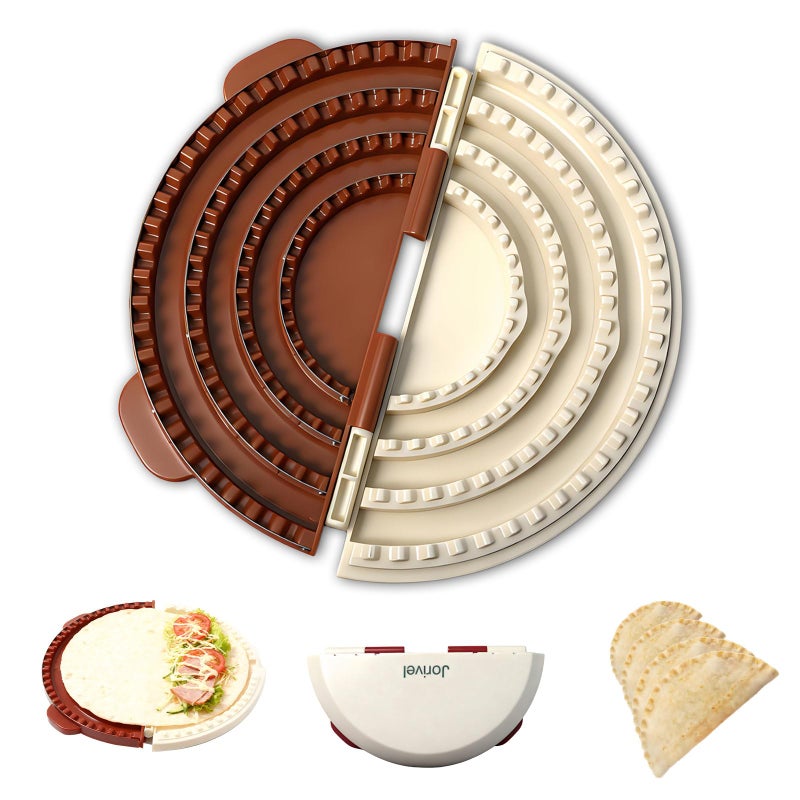 Jorivel 4in1 Tortilla Sealer wStainless Steel Edge for 46810 Inch Flour Tortillas Tacos Quesadillas Burritos Tortilla Press wNonStick Surface BPAFree Dishwasher Safe FussFree - Image 2