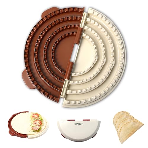 Jorivel 4in1 Tortilla Sealer wStainless Steel Edge for 46810 Inch Flour Tortillas Tacos Quesadillas Burritos Tortilla Press wNonStick Surface BPAFree Dishwasher Safe FussFree - Image 1