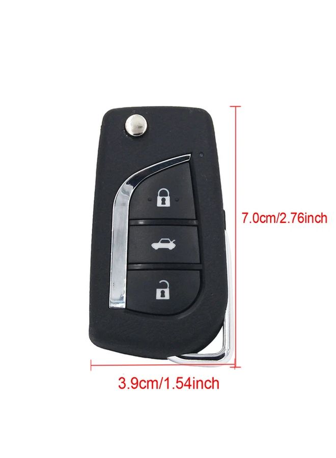 2 Buttons Flip Remote Key Shell Case For Toyota Camry Corolla RAV4 Highlander - Image 2
