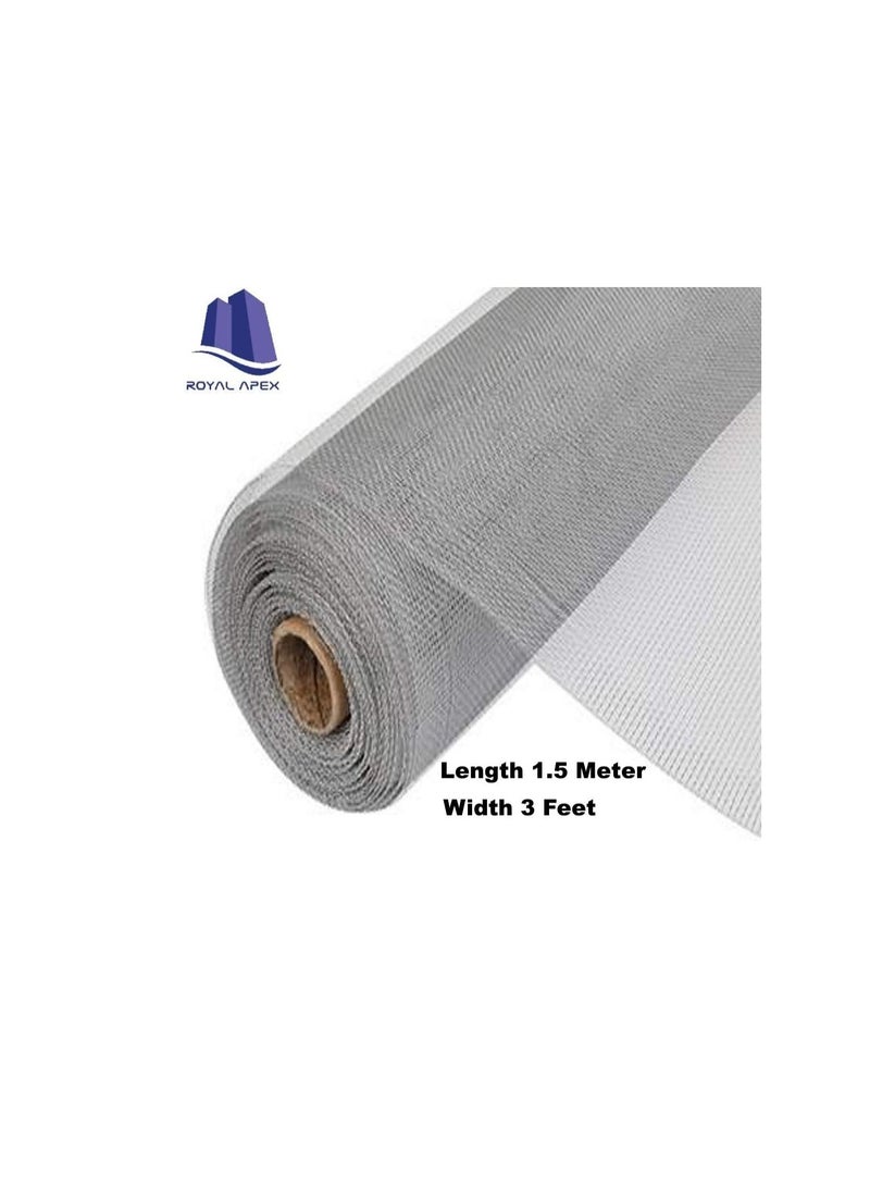 Custom Fiber Fly Insect Net, Anti Mosquito Bug For Windows Doors And Patio, Premium Pet Screen, Net Barrier, Invisible (2.5 Meter, 3 Feet)  - Image 3