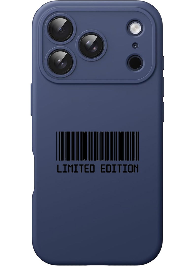 Theodor Protective Slim Fit Case Liquid Silicone Cover with Full Body Protection Anti-Scratch Shockproof Case For Apple iPhone 17 Pro Max (Blue) Limited Edition - Image 1