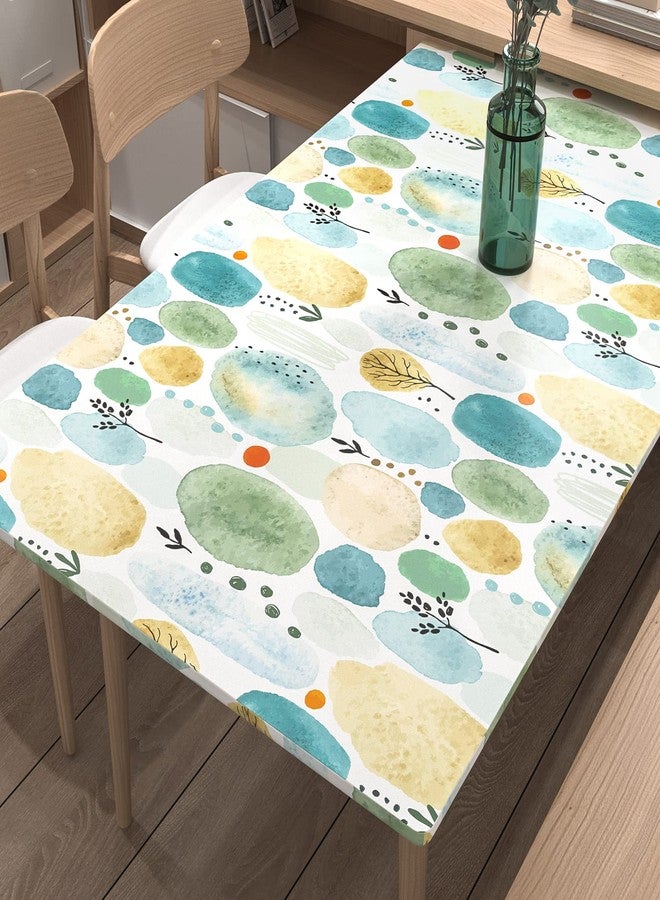 Wallderful Blue Abstract Self Adhesive Wallpaper Vintage Vinyl Peel and Stick Cabinet Covering Contact Paper Temporary Removable Roommates Peel and Stick Wallpaper Bathroom Kitchen Counter Top Paper - Image 5