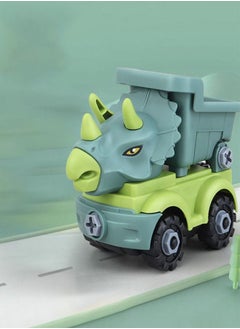 Dinosaur construction toy car project dump truck
