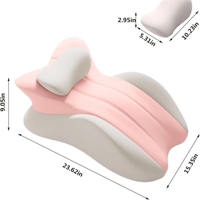 Multi-functional Sleeping Pillow Pink Couple Assistor with Phone Holder Cushion - Image 4