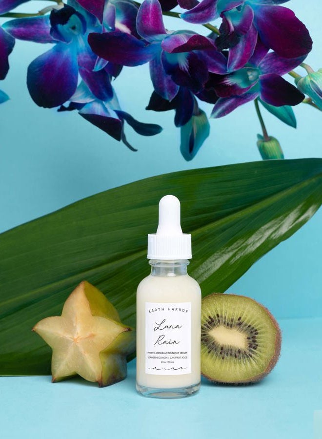 Earth Harbor LUNA RAIN Phyto-Resurfacing Night Serum - Improves Skin Texture & Tone | Purely Natural + Cruelty-Free | Superfruit Acids + Seaweed Collagen |1 fl oz - Image 5