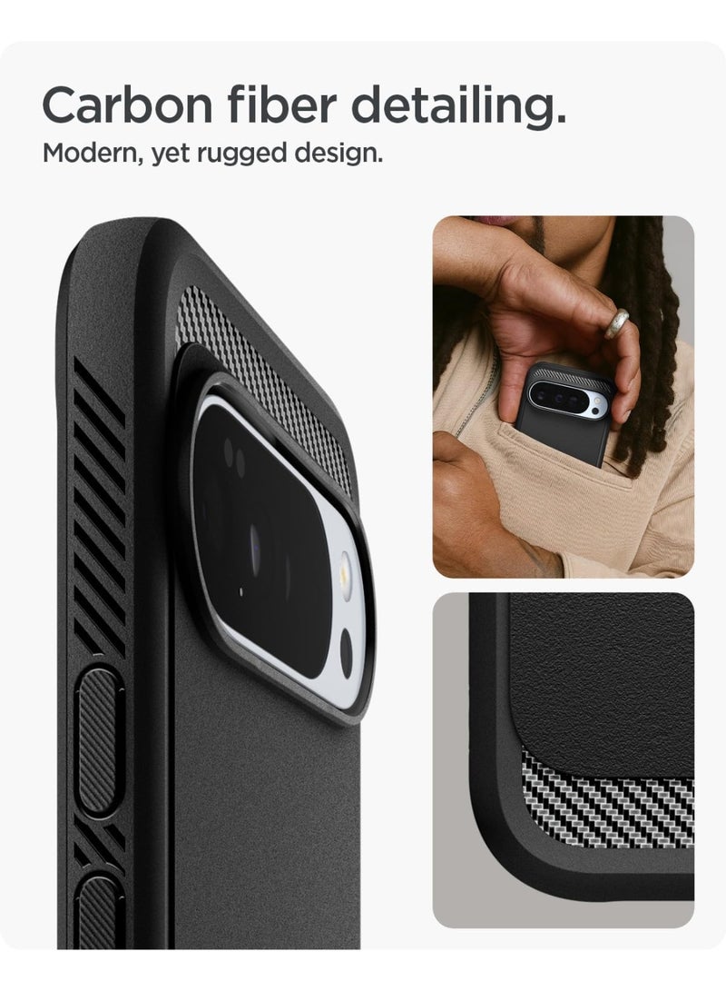 Spigen Rugged Armor MagFit for Google Pixel 10 case Pixel 10 PRO case cover [Pixelsnap and MagSafe compatible] - Matte Black - Image 5