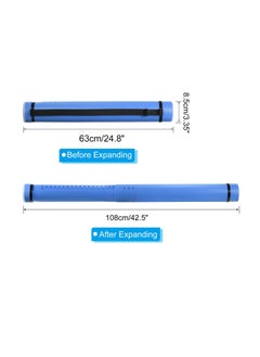 PATIKIL PATIKIL Extendable Poster Tubes with Strap, Expand from 24.8" to 42.5" Art Document Storage Carry Tubes for Blueprints Drawings Artworks, Blue  - Image 4