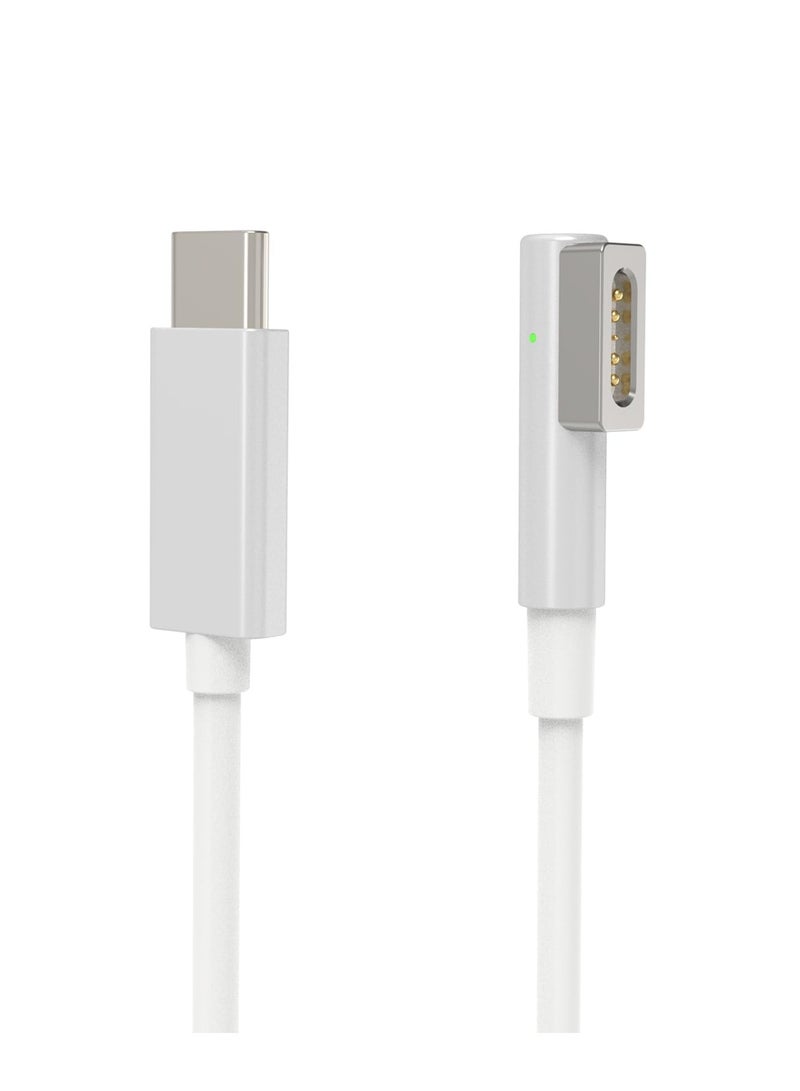 Beauenty USB C to Magnetic L-Tip Charging Cable - 6FT Type C to Magnetic 1 L-Head Charge Cord for 2006-2012 MacBook Pro Air Works with 20V 60W-100W - Image 1