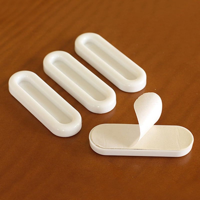 MultiFunction 12pcs Plastic Adhesive Handle for Cabinet Window Door Hardware Accessories - Image 5