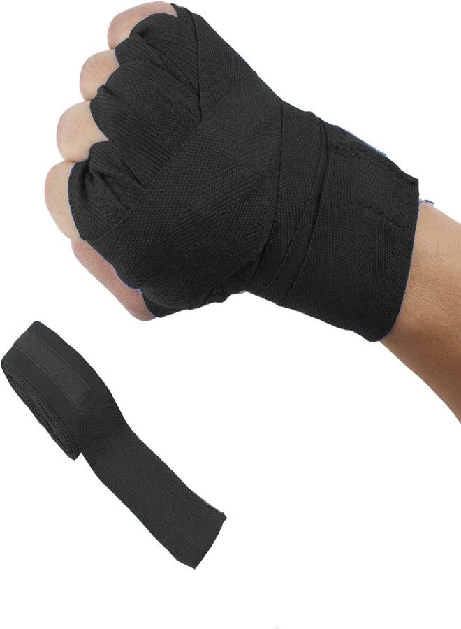UROCK Stretchable Support Hand wrap, Workout/Boxing & Punching Great for MMA, Muay Thai, Martial Arts, Wrist Support for Adults, 108 inch (Black) - Image 1