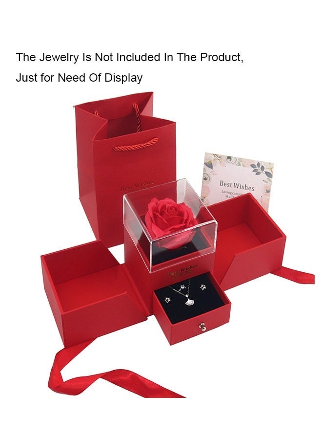 Acrylic Double Open Rose Gift Packing Box - Image 1