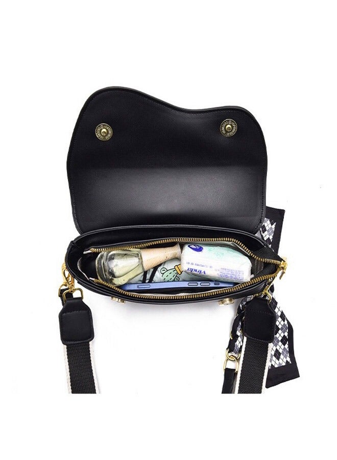 حقيبة متقاطعة من الطراز القديم الأسود - Image 5