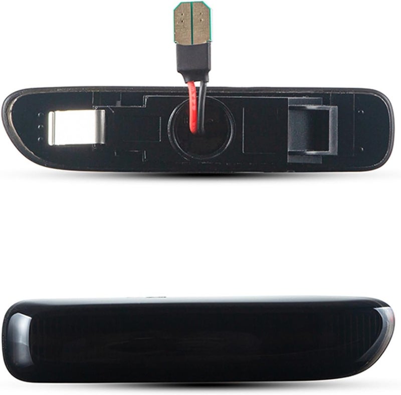 QASULER Dynamic Amber Flowing Turn Signal Lamps for BMW E46 - Image 2