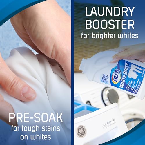 OUT White Brite Laundry Whitener Bleach Alternative, Stain Remover Detergent Booster Powder for Clothes, 4 Pound 12 Ounce Bottle - Image 5