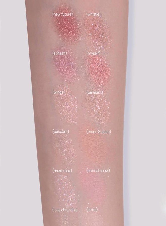 glow anime eyeshadow palette #fullmoon : wearable & timeless sparkly essentials, 0.02 lbs - Image 5