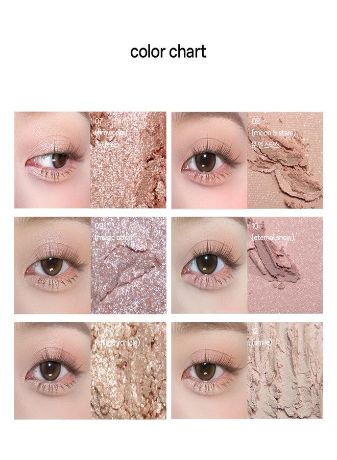 glow anime eyeshadow palette #fullmoon : wearable & timeless sparkly essentials, 0.02 lbs - Image 4