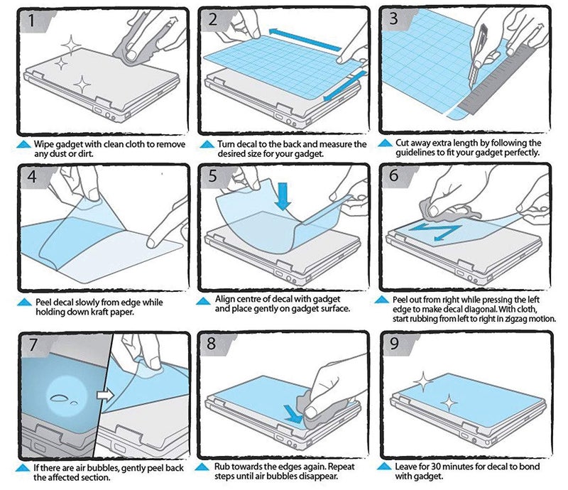 PIXELARTZ غطاء لابتوب فن الجرافيتي التجريدي زهور جودة عالية 15.6 بوصة متعدد الألوان (2023، كامل الجسم) - Image 4
