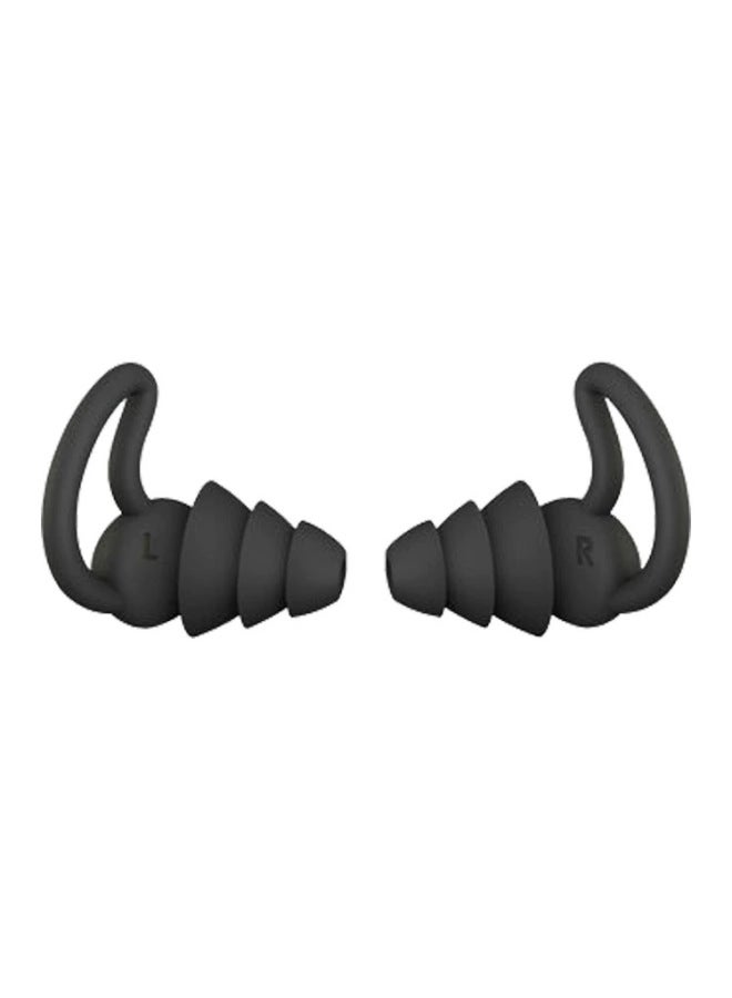 Shark Fin Soundproof Earplugs Anti-Noise Silicone Earplugs Industrial Noise Reduction Silent Sleep Earplugs Waterproof Swimming Earplugs-Color:Gray 1 Pair (white Color Box + Blister Inner Tray)