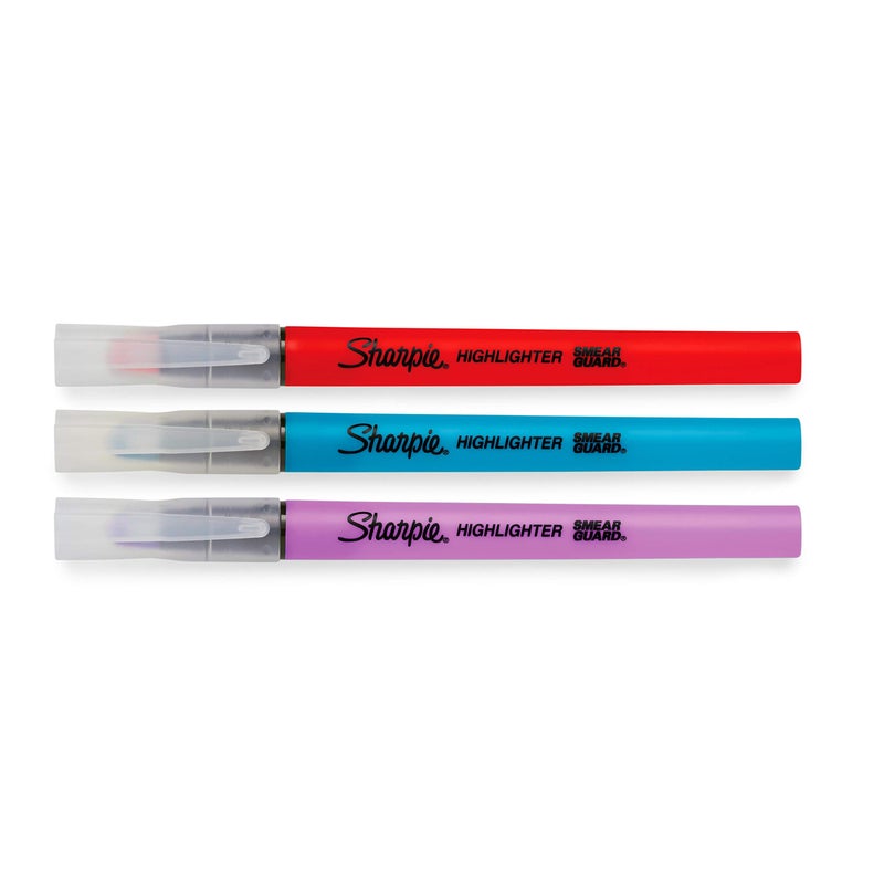 SHARPIE Clear View Highlighter Stick, Chisel Tip, Assorted Fluorescent, 3 Pack (1964664) - Image 1