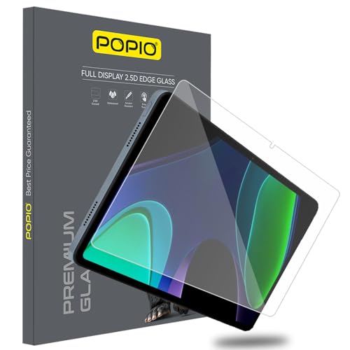 POPIO Militray Grade Tempered Glass Screen Protector for Xiaomi Pad 6 / Pad 6 Pro | 9H Hardness, HD Clear, Scratch Resistant, Bubble-Free Installation (1 Pack) - Image 1