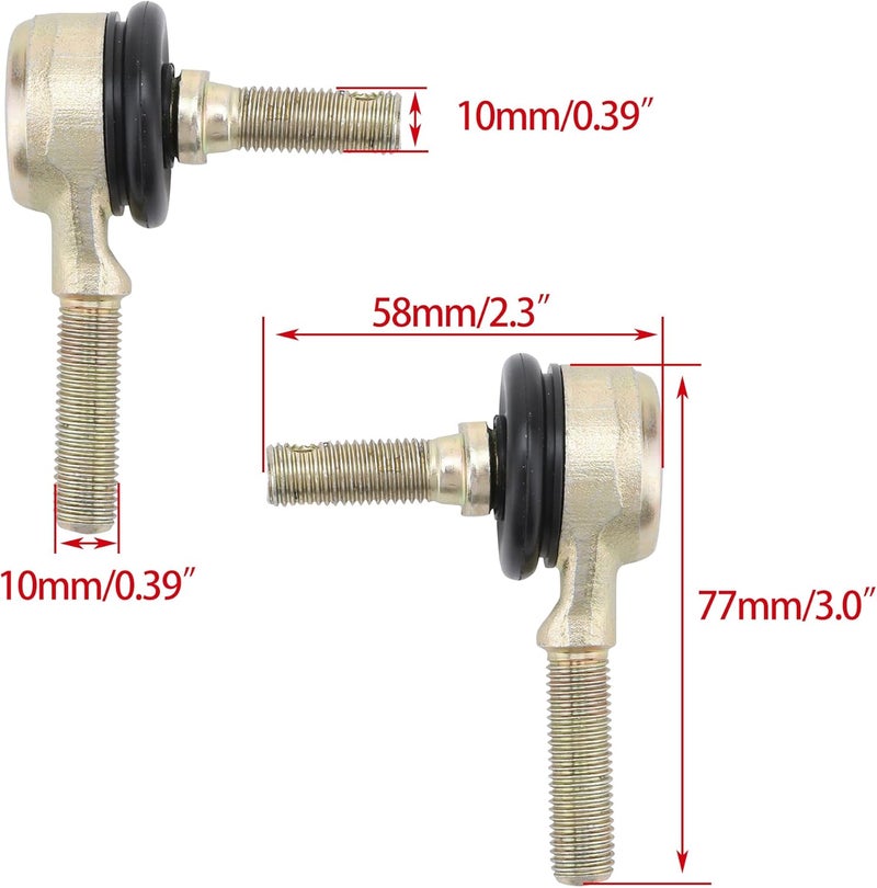 WOOSTAR 10mm x 10mm Tie Rod End Replacement - Image 2
