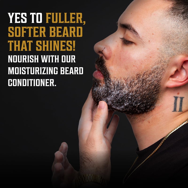 Viking Revolution Beard Wash and Beard Conditioner for Men with Argan Oil and Jojoba Oil - Beard Softener and Strengthener Beard Care Beard Shampoo and Conditioner with Beard Oil (10oz, Sweet Tobacco) - Image 4